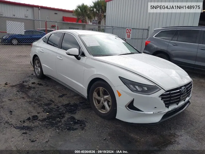 5NPEG4JA1NH148975 2022 Hyundai Sonata Se