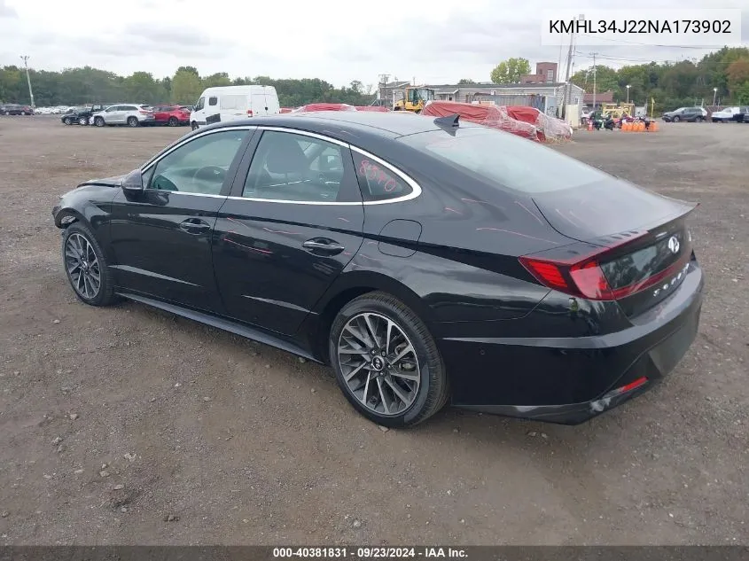 KMHL34J22NA173902 2022 Hyundai Sonata Limited