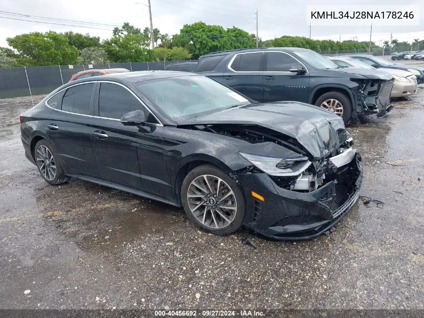 KMHL34J28NA178246 2022 Hyundai Sonata Limited