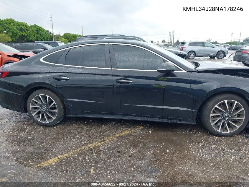 KMHL34J28NA178246 2022 Hyundai Sonata Limited