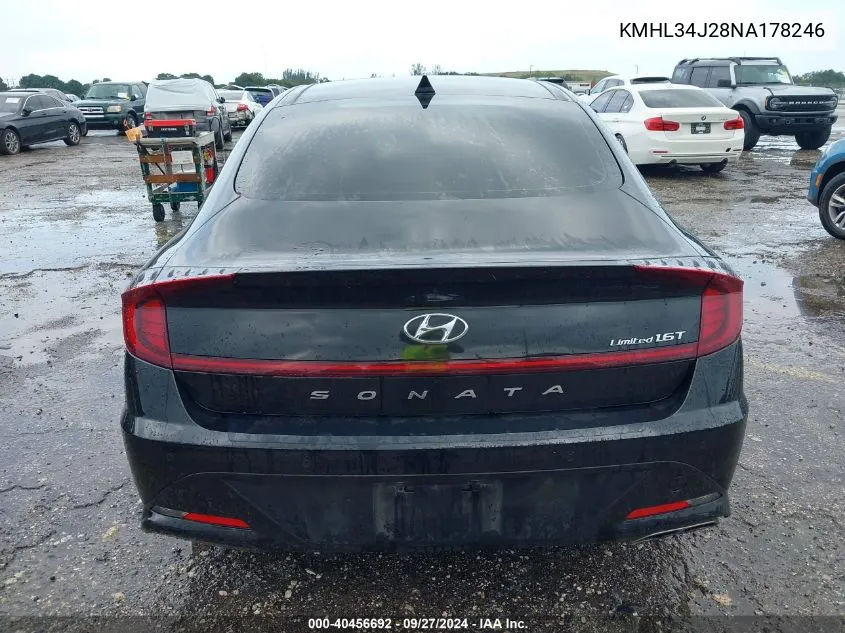 KMHL34J28NA178246 2022 Hyundai Sonata Limited