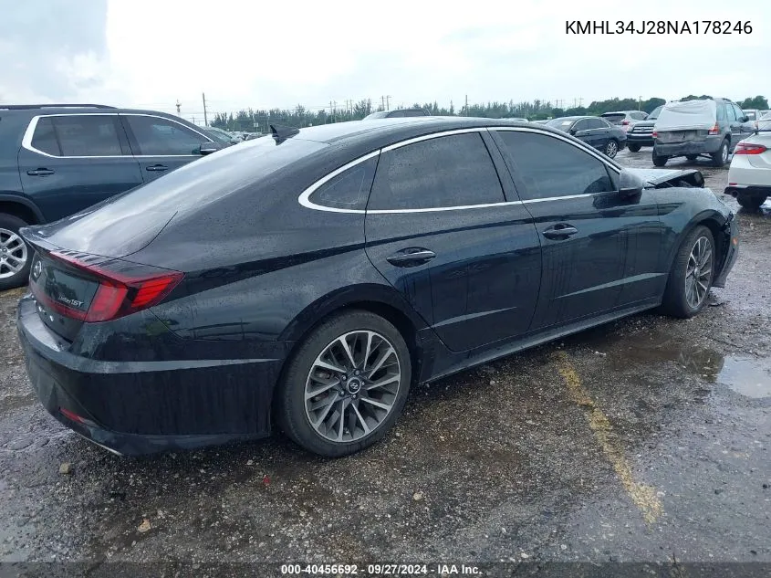 KMHL34J28NA178246 2022 Hyundai Sonata Limited