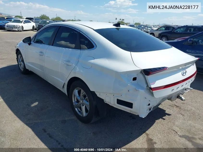 KMHL24JA0NA228177 2022 Hyundai Sonata Se