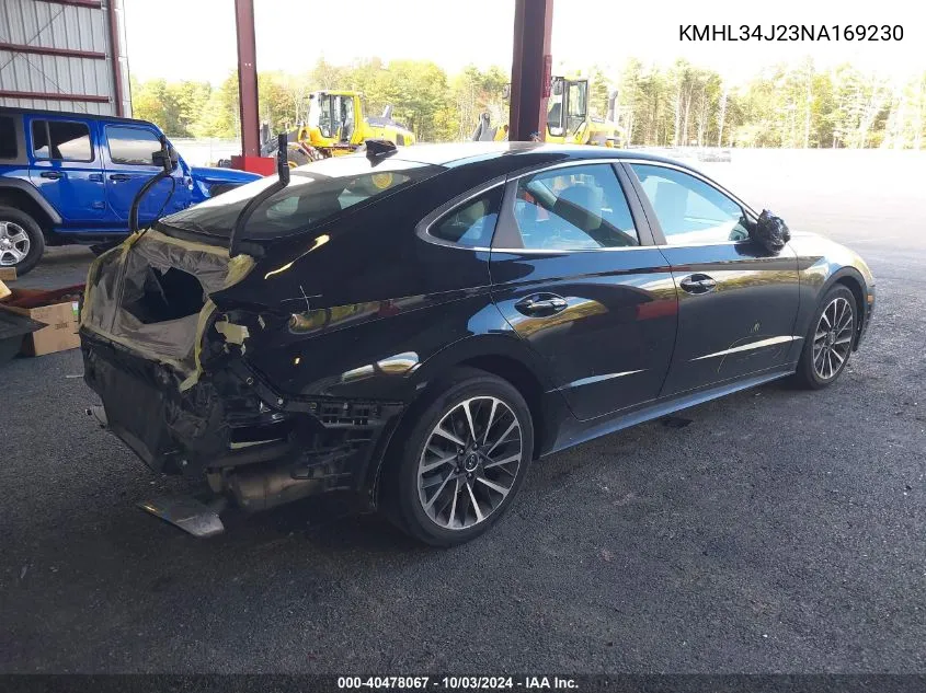 KMHL34J23NA169230 2022 Hyundai Sonata Limited