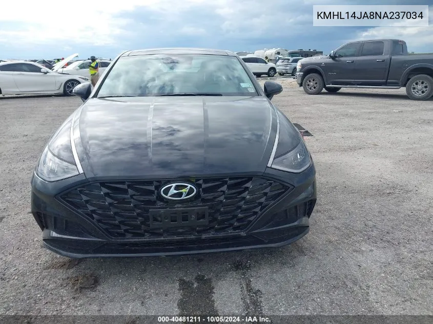 KMHL14JA8NA237034 2022 Hyundai Sonata Sel