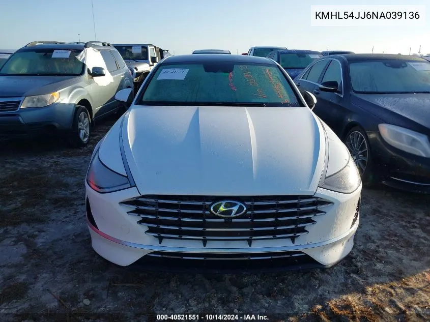 KMHL54JJ6NA039136 2022 Hyundai Sonata Hybrid/Limited