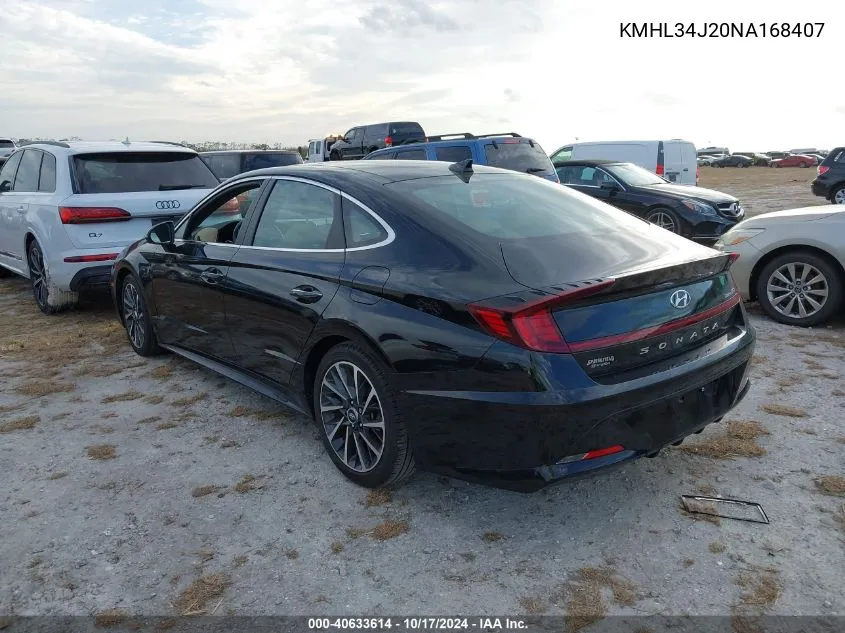 KMHL34J20NA168407 2022 Hyundai Sonata Limited