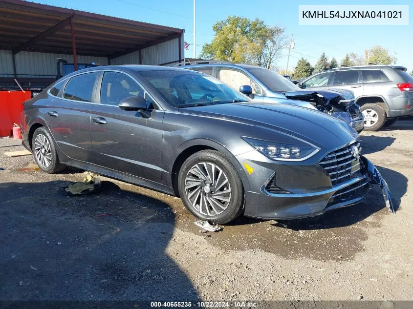 2022 Hyundai Sonata Hybrid Limited VIN: KMHL54JJXNA041021 Lot: 40655235