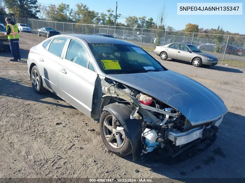 5NPEG4JA6NH135347 2022 Hyundai Sonata Se