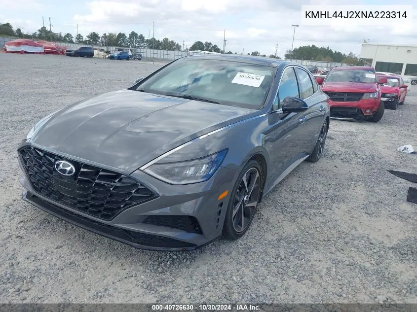 2022 Hyundai Sonata Sel Plus VIN: KMHL44J2XNA223314 Lot: 40726630