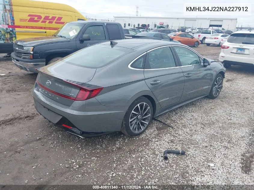 KMHL34J22NA227912 2022 Hyundai Sonata Limited