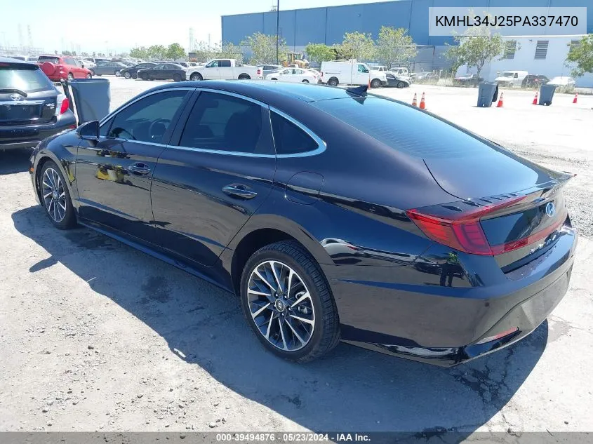 2023 Hyundai Sonata Limited VIN: KMHL34J25PA337470 Lot: 39494876