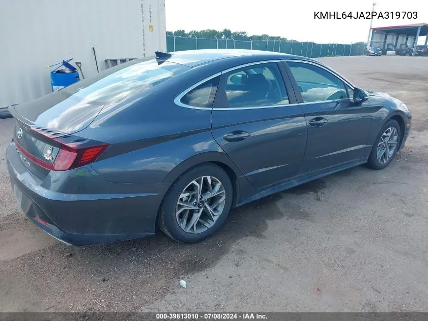 2023 Hyundai Sonata Sel VIN: KMHL64JA2PA319703 Lot: 39813010