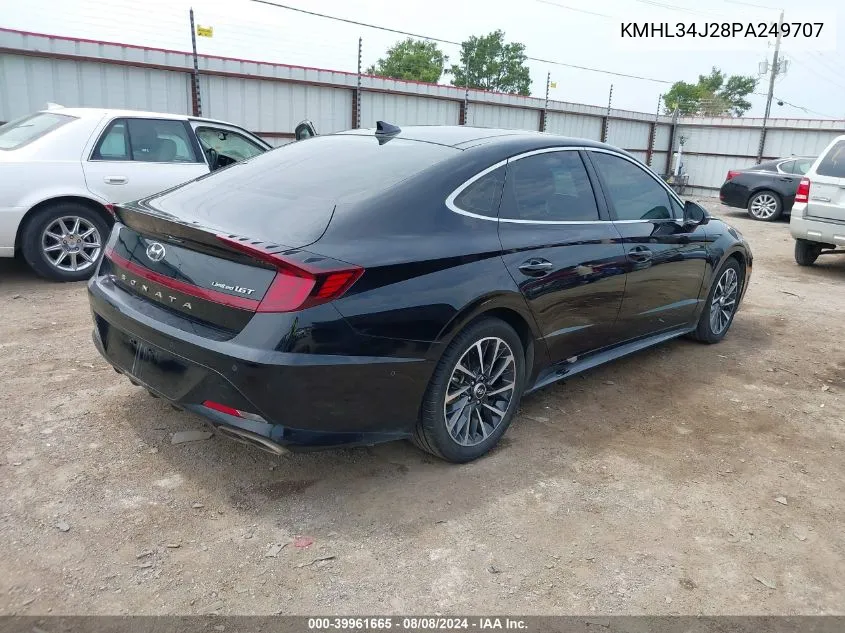 2023 Hyundai Sonata Limited VIN: KMHL34J28PA249707 Lot: 39961665