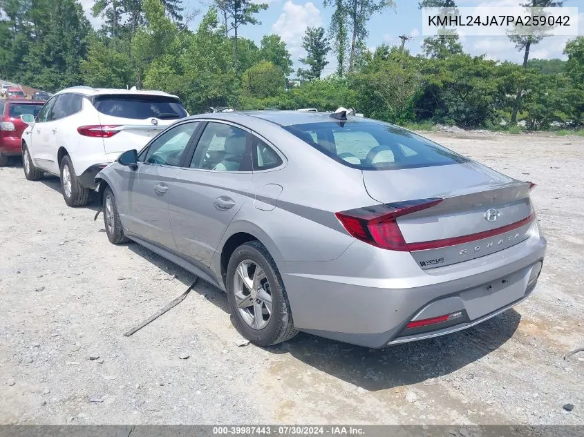 2023 Hyundai Sonata Se VIN: KMHL24JA7PA259042 Lot: 39987443