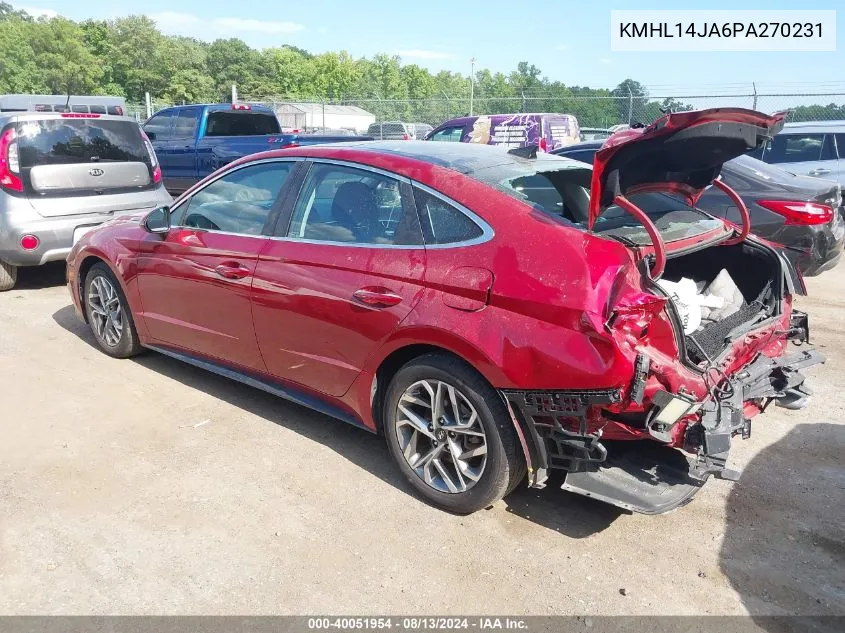 KMHL14JA6PA270231 2023 Hyundai Sonata Sel