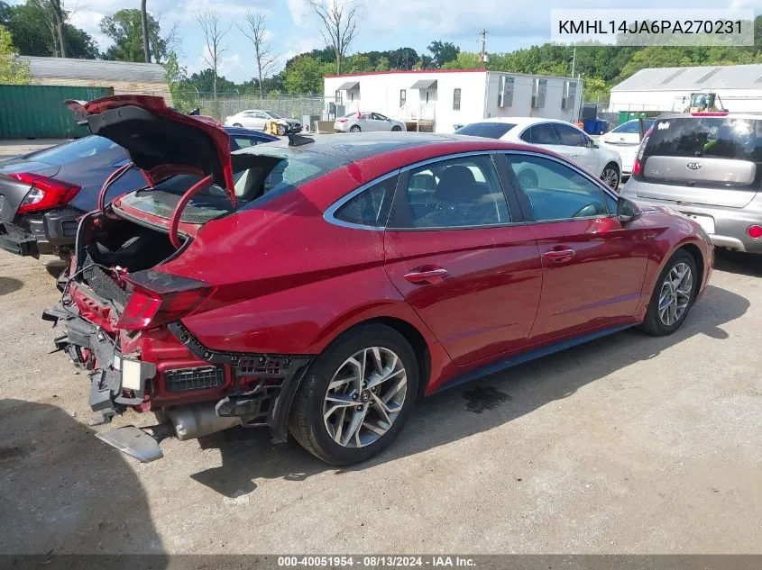 KMHL14JA6PA270231 2023 Hyundai Sonata Sel