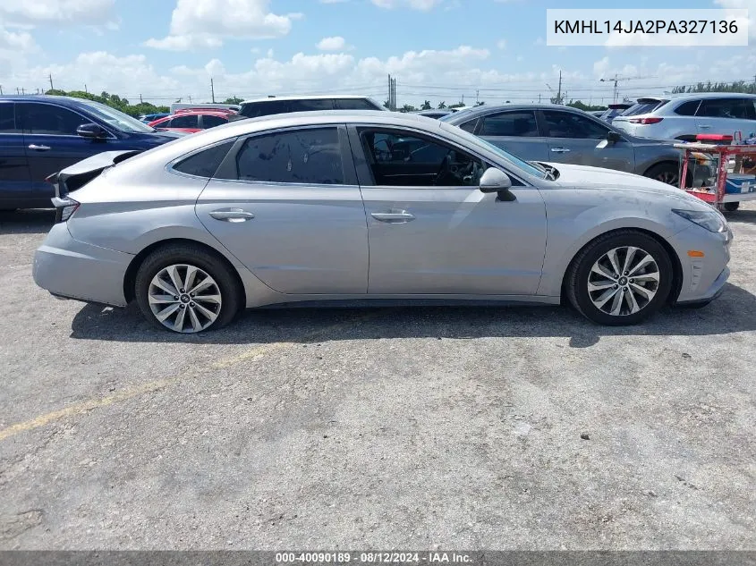 2023 Hyundai Sonata Sel VIN: KMHL14JA2PA327136 Lot: 40090189