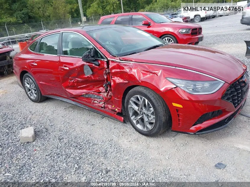 2023 Hyundai Sonata Sel VIN: KMHL14JA8PA347651 Lot: 40193799