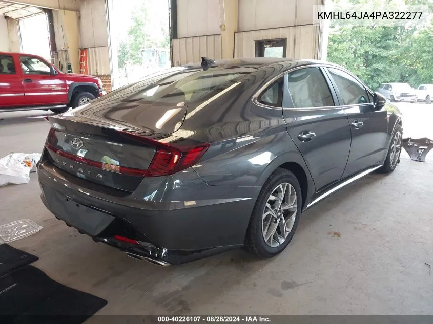 2023 Hyundai Sonata Sel VIN: KMHL64JA4PA322277 Lot: 40226107