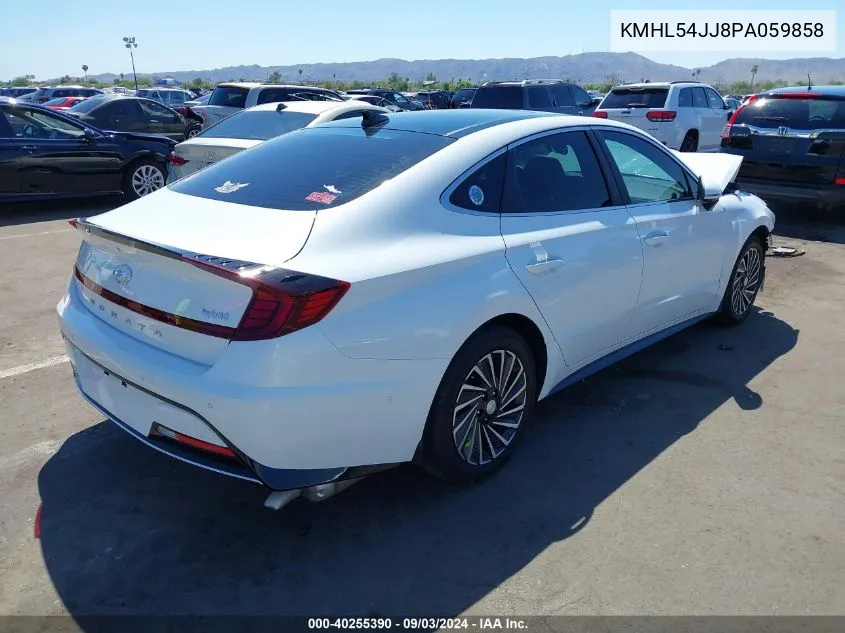 2023 Hyundai Sonata Hybrid Limited VIN: KMHL54JJ8PA059858 Lot: 40255390