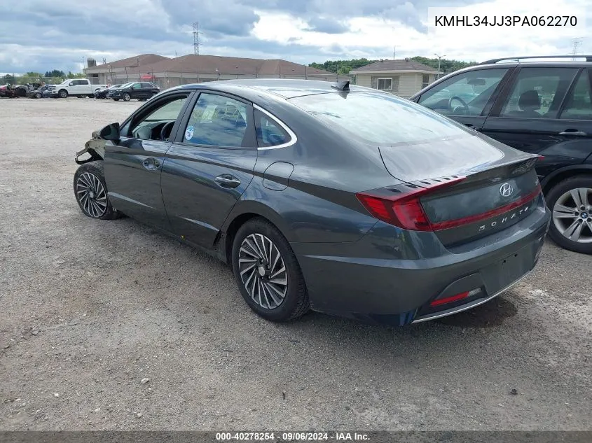 2023 Hyundai Sonata Hybrid Sel VIN: KMHL34JJ3PA062270 Lot: 40278254