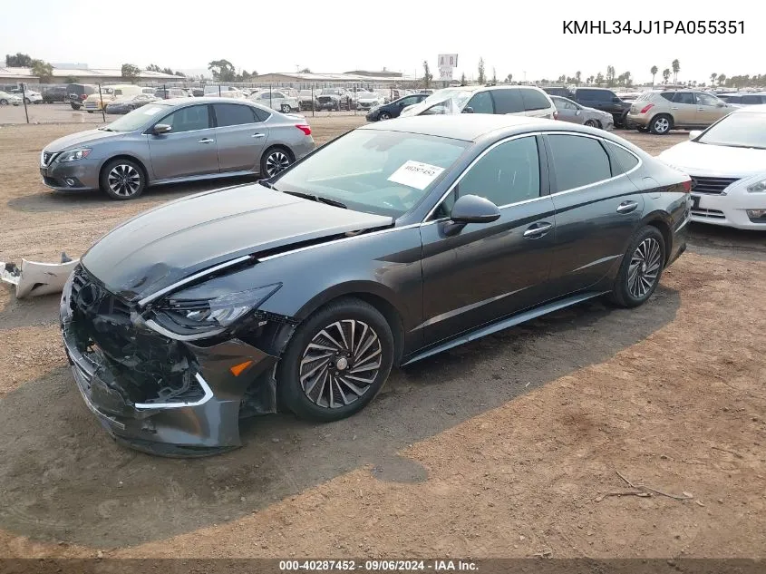 2023 Hyundai Sonata Hybrid Sel VIN: KMHL34JJ1PA055351 Lot: 40287452