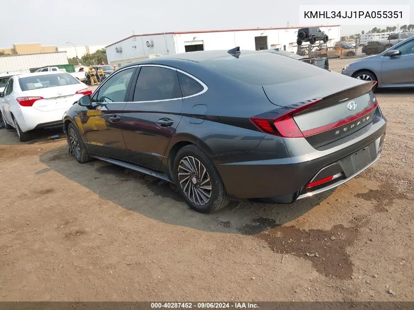 2023 Hyundai Sonata Hybrid Sel VIN: KMHL34JJ1PA055351 Lot: 40287452