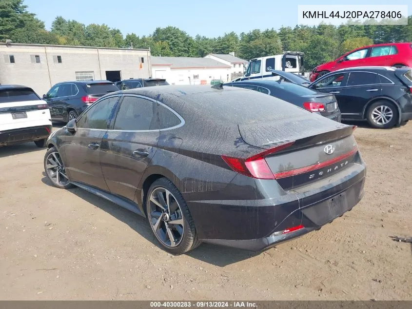 2023 Hyundai Sonata Sel Plus VIN: KMHL44J20PA278406 Lot: 40300283