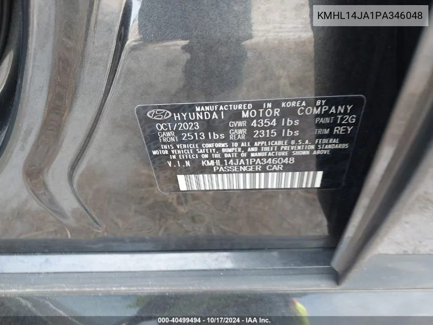 KMHL14JA1PA346048 2023 Hyundai Sonata Sel