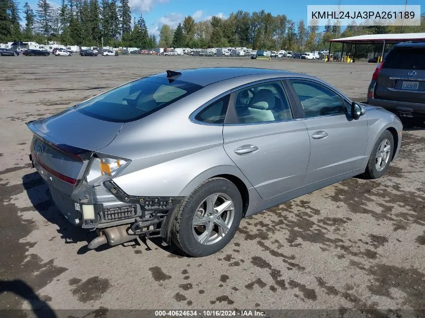 2023 Hyundai Sonata Se VIN: KMHL24JA3PA261189 Lot: 40624634