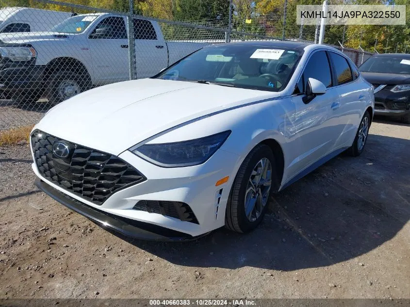 2023 Hyundai Sonata Sel VIN: KMHL14JA9PA322550 Lot: 40660383