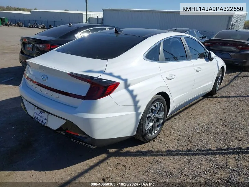 2023 Hyundai Sonata Sel VIN: KMHL14JA9PA322550 Lot: 40660383