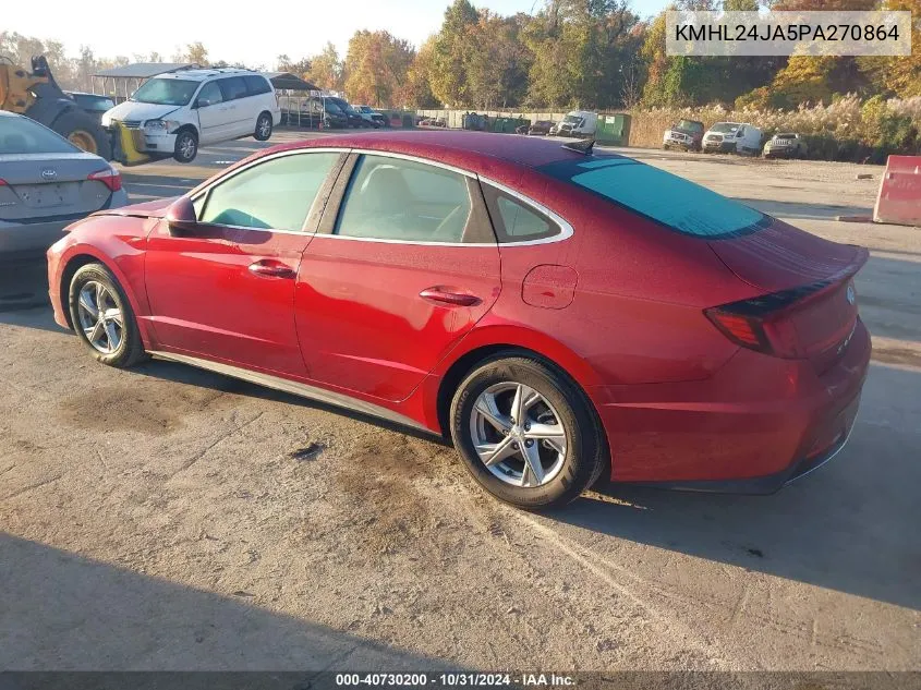 2023 Hyundai Sonata Se VIN: KMHL24JA5PA270864 Lot: 40730200