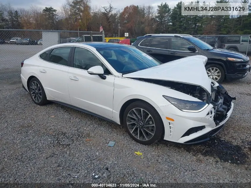 2023 Hyundai Sonata Limited VIN: KMHL34J28PA331629 Lot: 40734623