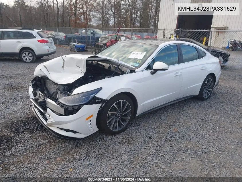 2023 Hyundai Sonata Limited VIN: KMHL34J28PA331629 Lot: 40734623