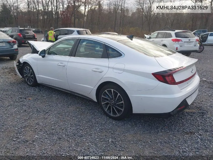 2023 Hyundai Sonata Limited VIN: KMHL34J28PA331629 Lot: 40734623