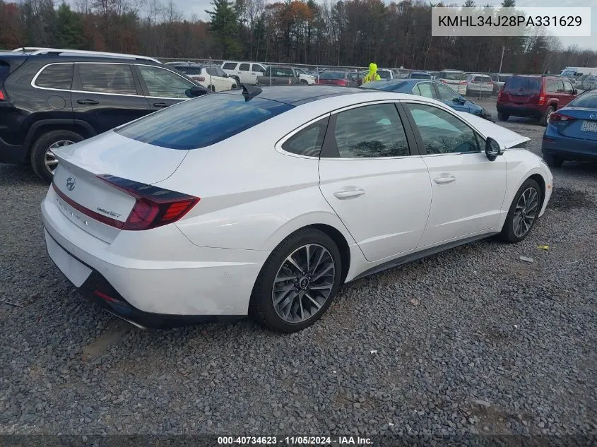 2023 Hyundai Sonata Limited VIN: KMHL34J28PA331629 Lot: 40734623