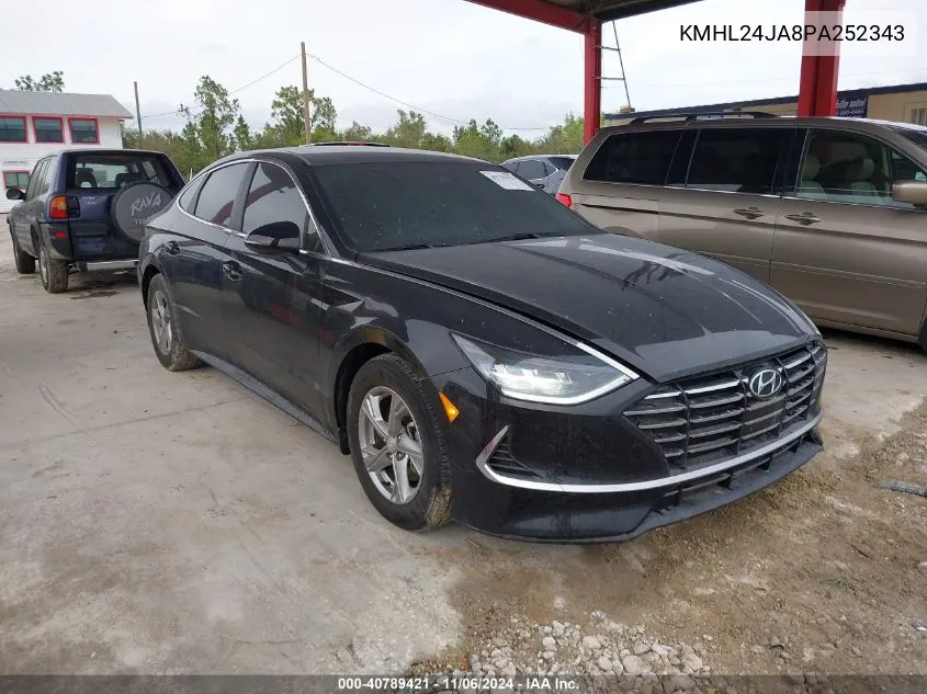 2023 Hyundai Sonata Se VIN: KMHL24JA8PA252343 Lot: 40789421