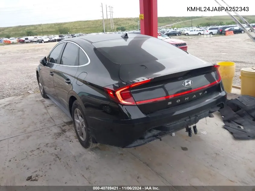 2023 Hyundai Sonata Se VIN: KMHL24JA8PA252343 Lot: 40789421