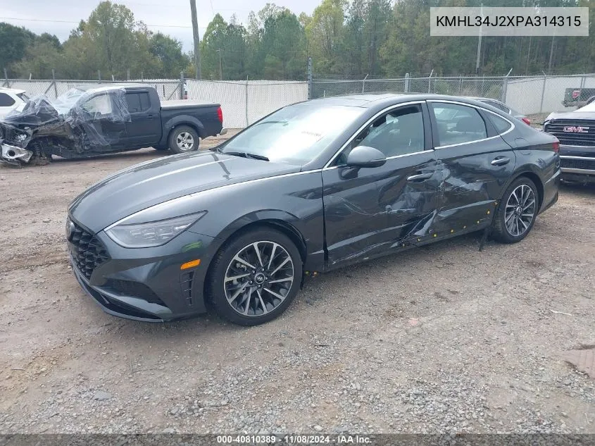 2023 Hyundai Sonata Limited VIN: KMHL34J2XPA314315 Lot: 40810389