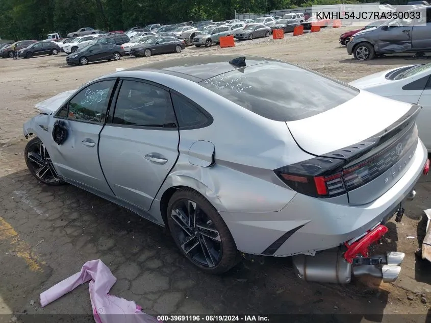 2024 Hyundai Sonata N Line VIN: KMHL54JC7RA350033 Lot: 39691196