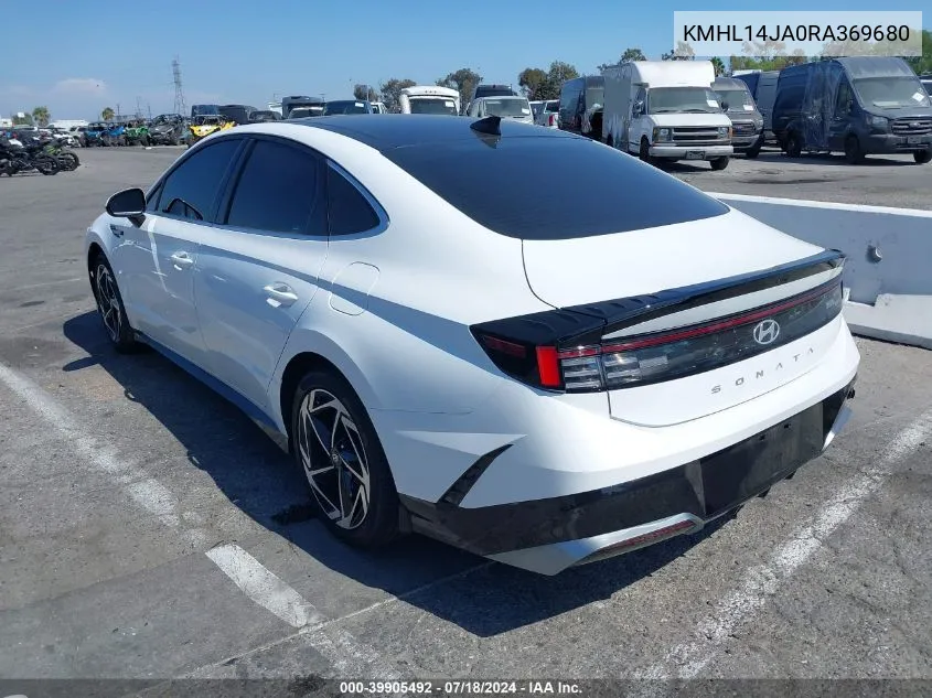 KMHL14JA0RA369680 2024 Hyundai Sonata Sel