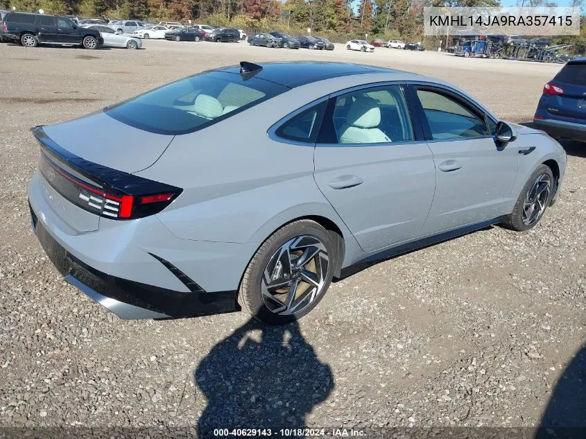 KMHL14JA9RA357415 2024 Hyundai Sonata Sel