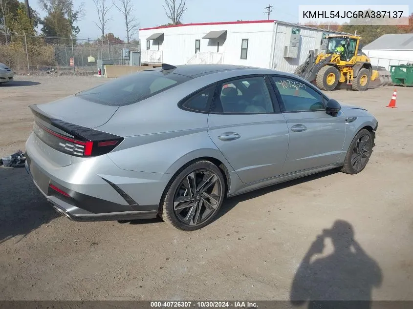 2024 Hyundai Sonata N Line VIN: KMHL54JC6RA387137 Lot: 40726307