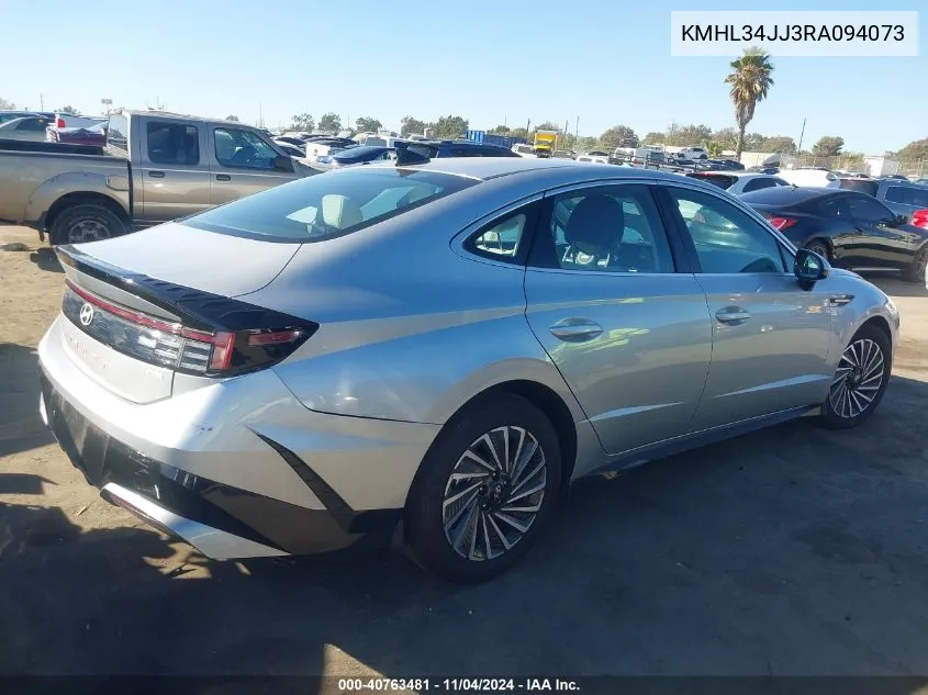 2024 Hyundai Sonata Hybrid Sel VIN: KMHL34JJ3RA094073 Lot: 40763481