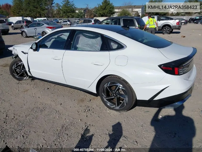 2024 Hyundai Sonata Sel VIN: KMHL14JA2RA358423 Lot: 40785205