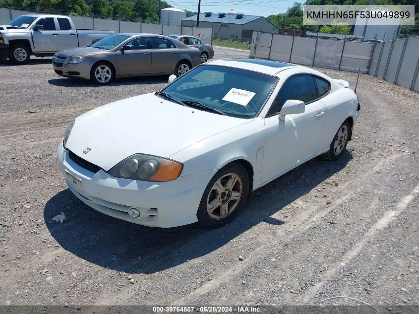 2003 Hyundai Tiburon Gt V6 VIN: KMHHN65F53U049899 Lot: 39764857