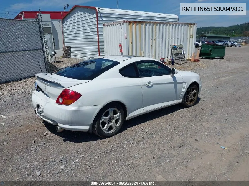 2003 Hyundai Tiburon Gt V6 VIN: KMHHN65F53U049899 Lot: 39764857