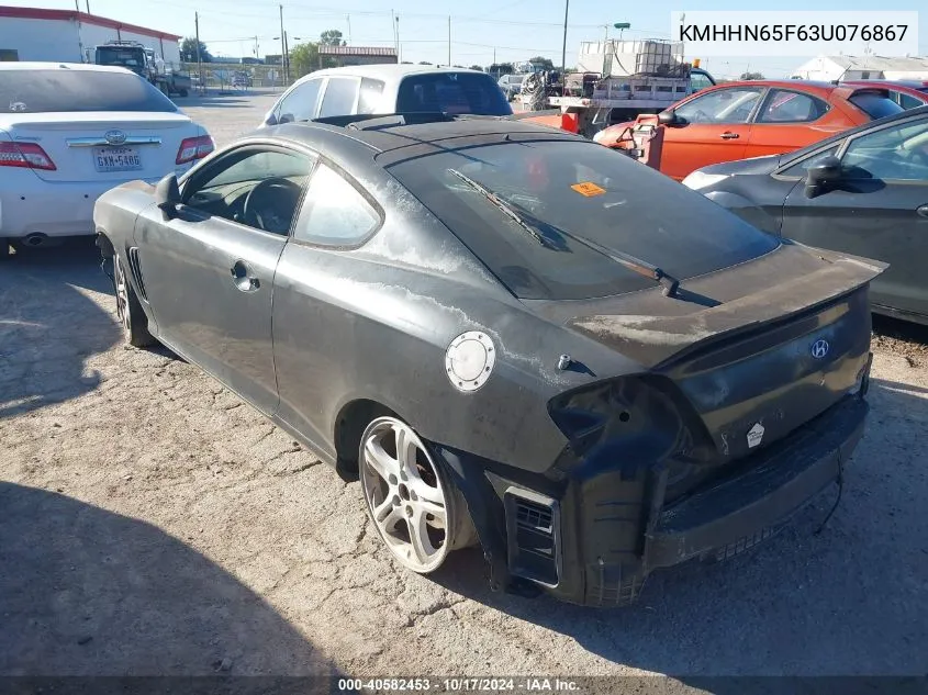 KMHHN65F63U076867 2003 Hyundai Tiburon Gt V6